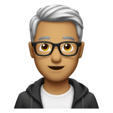 Men with glqss sticker