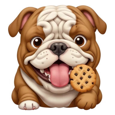 biscuit-eating bulldog lint licker sticker