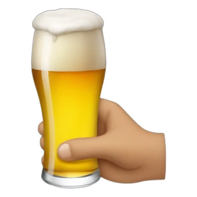 emoji con cerveza en la mano y fueguitos sticker