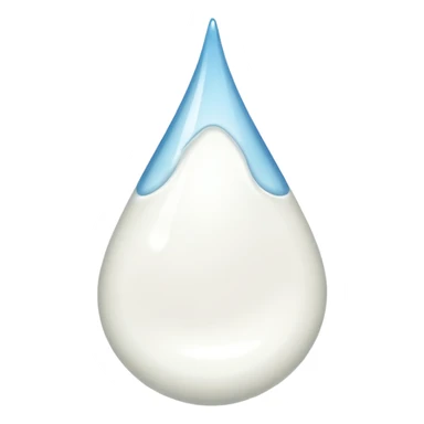 Sweat emoji but white (it’s milk) sticker