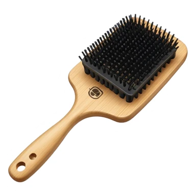 paddle brush for hair sticker