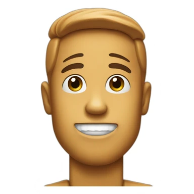 Jif peanut butter with a face sticker