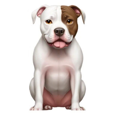 American pitbull is sad sticker