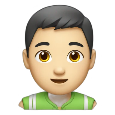 a chinese boy sticker