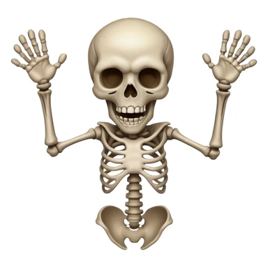 Raging skeleton sticker