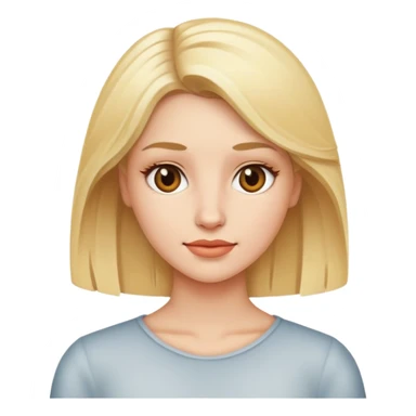 Blonde hair beauty portrait sticker