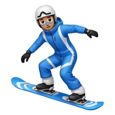 man snowboarding in mountains sticker