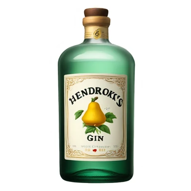 hendricks’s gin bottle sticker