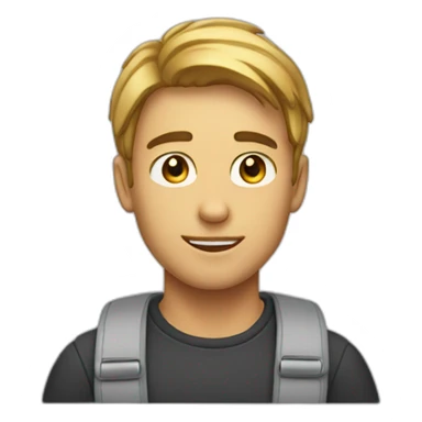 A 19 years Old guy with a macbook  sticker