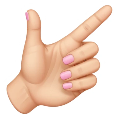 right hand, pinky finger out, other fingers in a fist, no accessories, plain background, system emoji style sticker