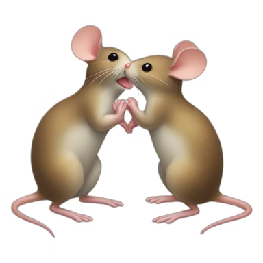 pumpet mouse sending a kiss sticker