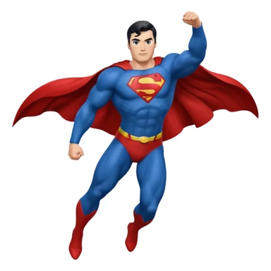 Superman fly sticker
