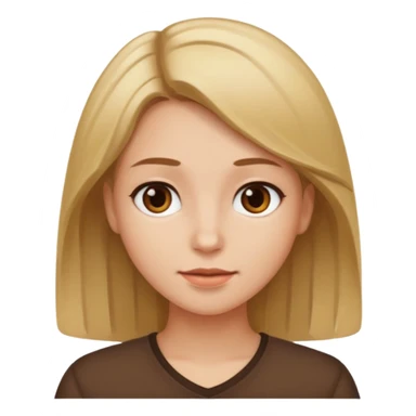 from K-pop demon hunters brown blonde hair sticker