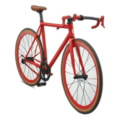 red fixed gear bike sticker