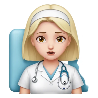 Girl who hates her life and is at the hospital  sticker