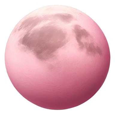 Lighter pink full moon sticker