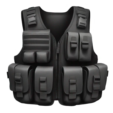black Tactical gear only vest sticker