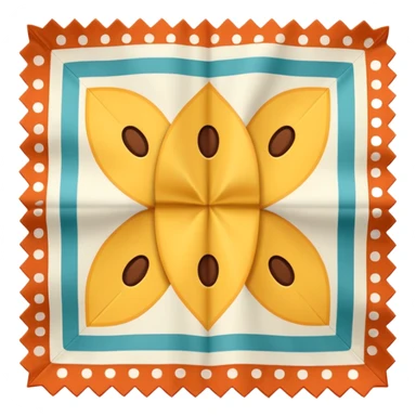 patterned napkin sticker