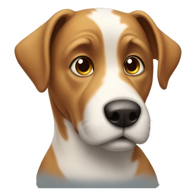 dog gazing at viewer sticker