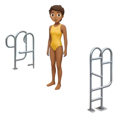 A person standing at the edge of a diving board, looking nervous. Below them is a pool of water labeled “Confidence.” Instead of hesitating, they count 5-4-3-2-1 and jump in, representing taking action despite fear.  sticker