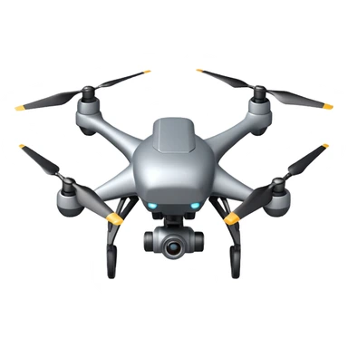 generate realistic combat drone controlled by ai without surveillance camera sticker