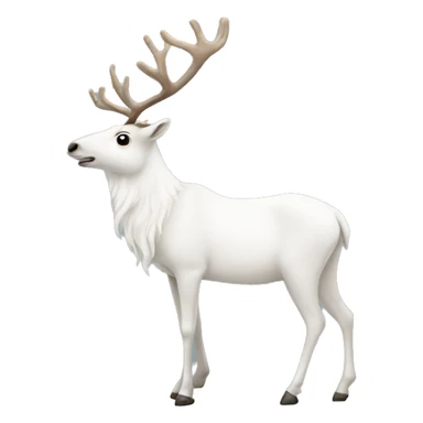 white-reindeer sticker