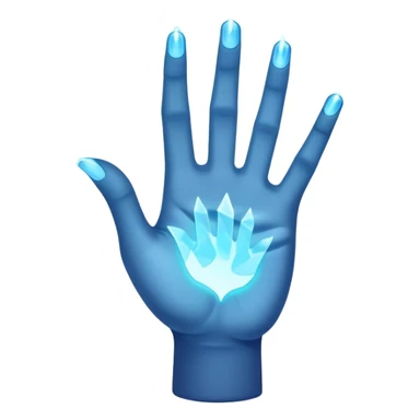 Make a hologram projection coming from hand sticker