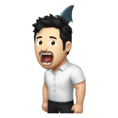 markiplier eaten by a shark sticker