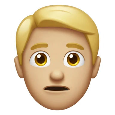 face when looking at something cringe sticker