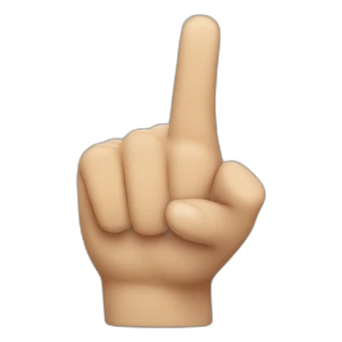 finger pointing down sticker