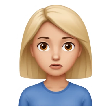 
a woman posing like, "Why?" sticker