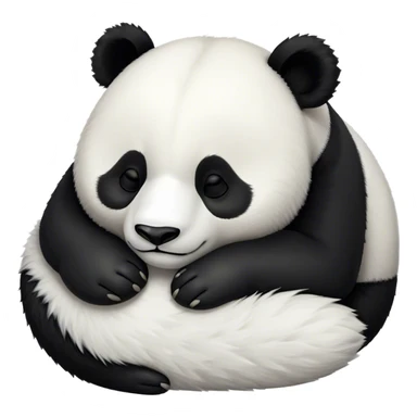 panda sleeping sticker