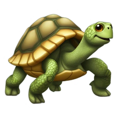 Araigner sur une tortue sticker
