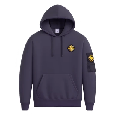 Stone Island hoodie with arm patch sticker