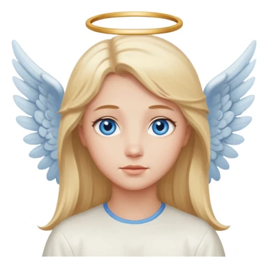 angel with blue eyes and light hair sticker