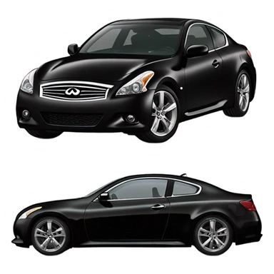 Infiniti G37 all blacked out with a ducklip spoiler sticker