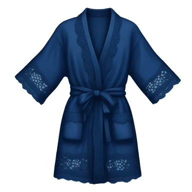 Navy blue lace robe  sticker