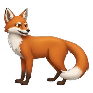 Renard kawaï sticker