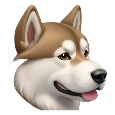 Light Brown malamute sticker