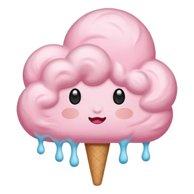 pink cloud simple sticker