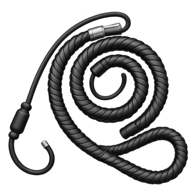 black whip sticker