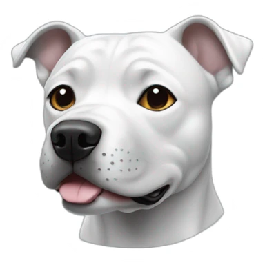 Staffie bleu et blanc sticker