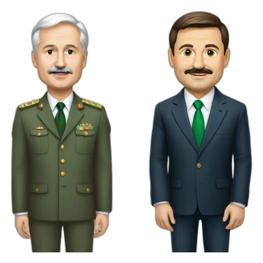 Zelensky and Lukashenko sticker