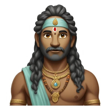 indian shiva yogi sticker