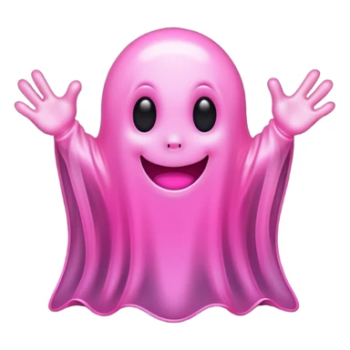 cute pink ghost sticker