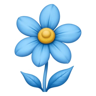 Une fleur Schtroumpf sticker