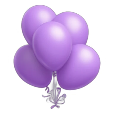 Lilac Baloons 4K sticker