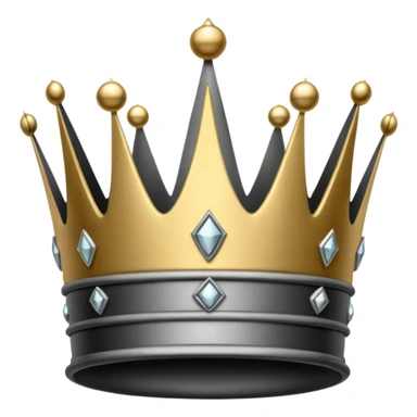 crownfull black and grey dark style sticker