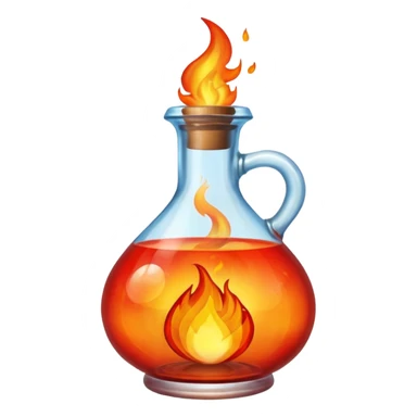 fire potion bottle sticker