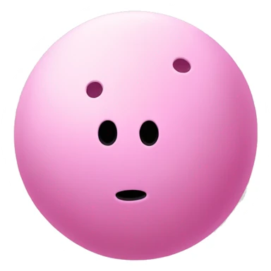 light pink pickle-ball ball, no face sticker